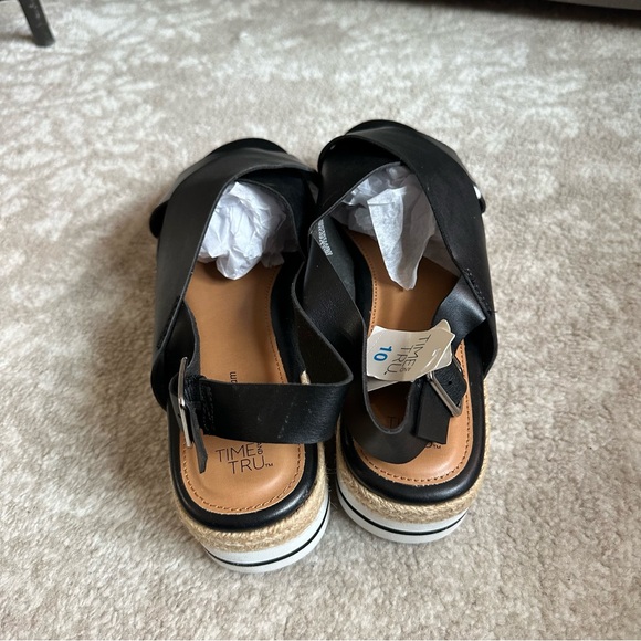 NEW Strappy Espadrilles Platform Sandals Size 10 - Picture 6 of 9